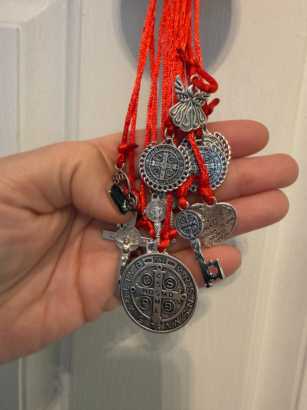 Blessed Saint Benedict Medal – Red Protection (Business & Home)