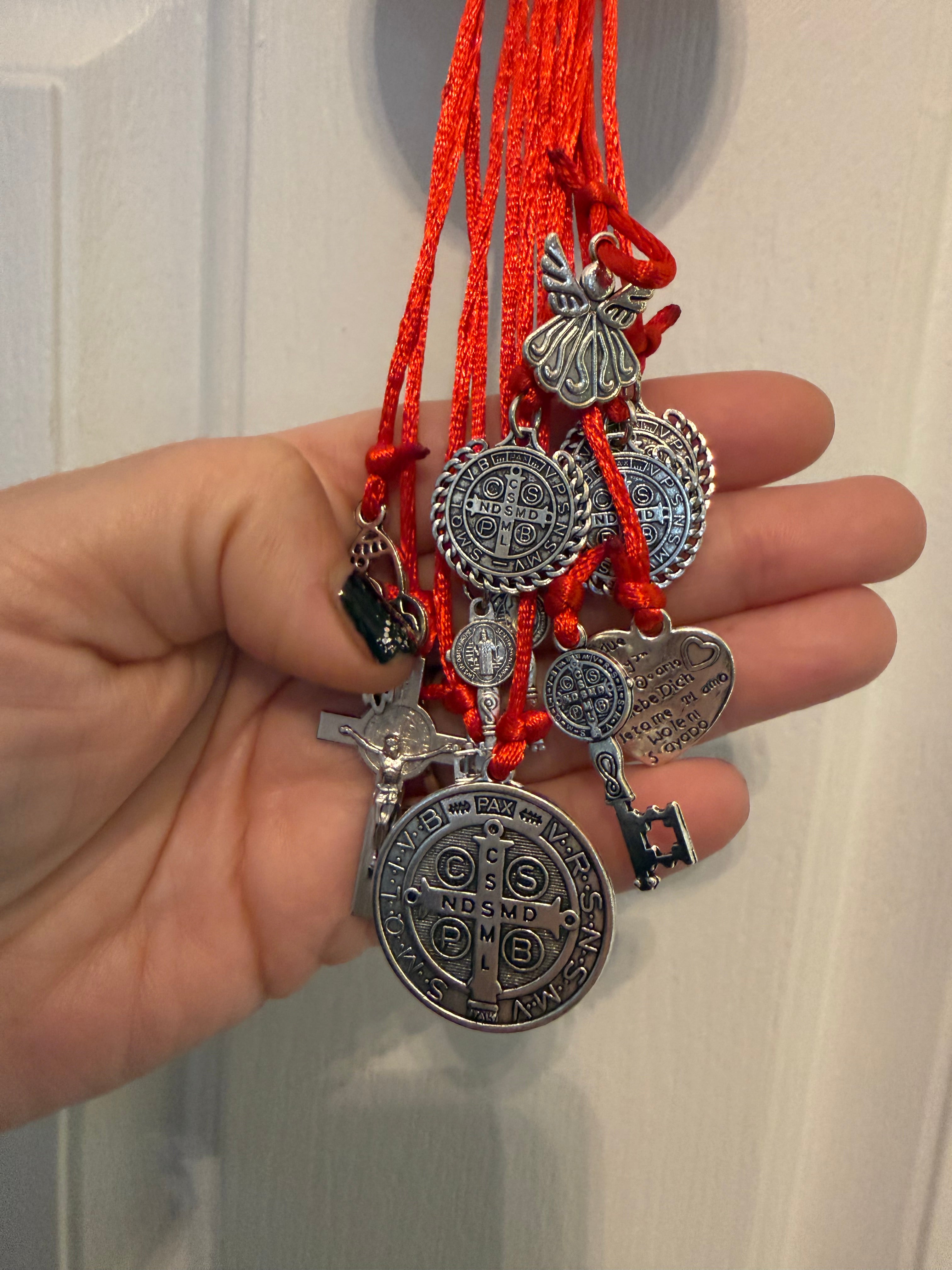 Blessed Saint Benedict Medal – Red Protection (Business & Home)