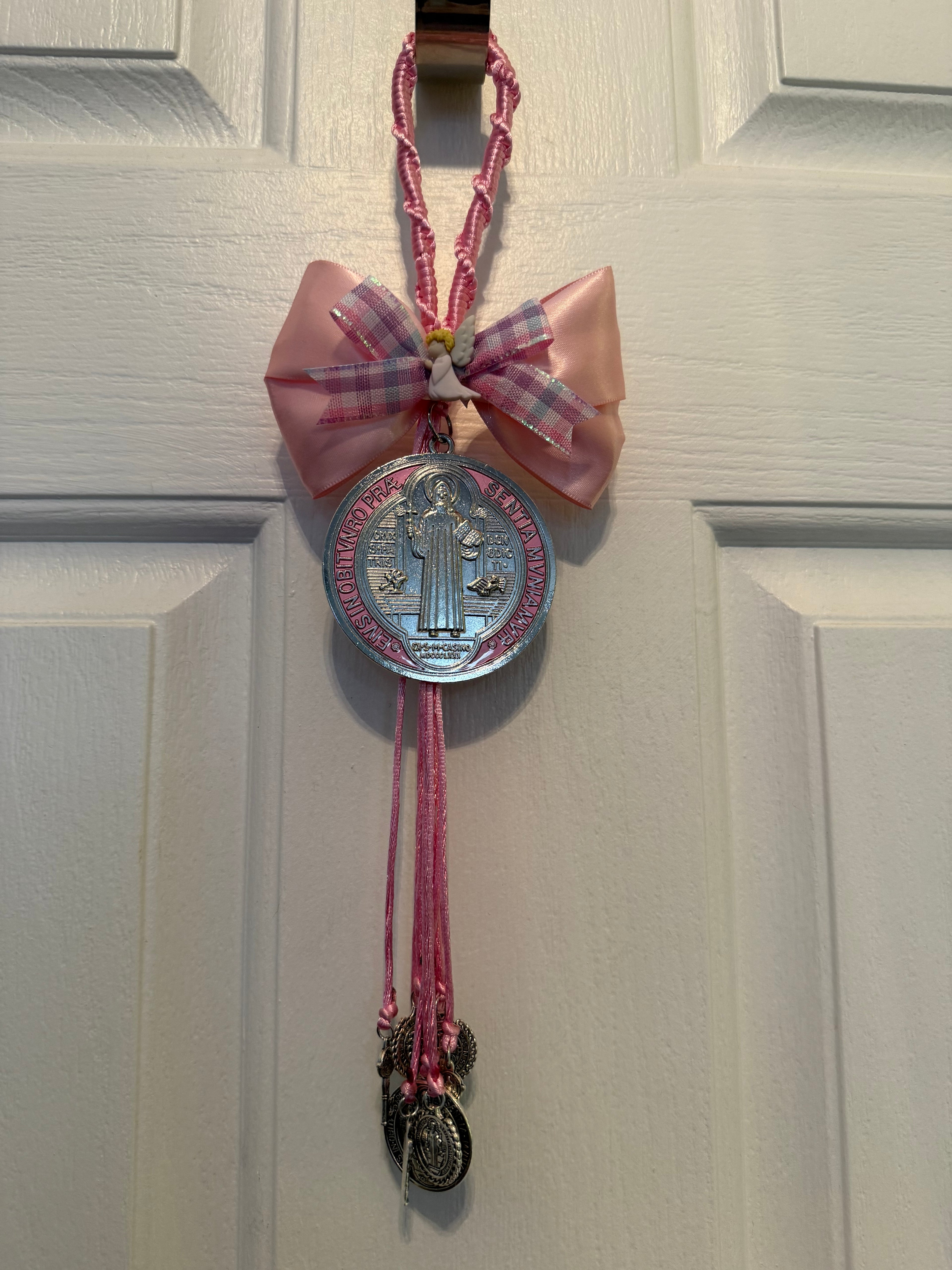 Blessed Saint Benedict Medal – Pastel colors (Girls’ Room)