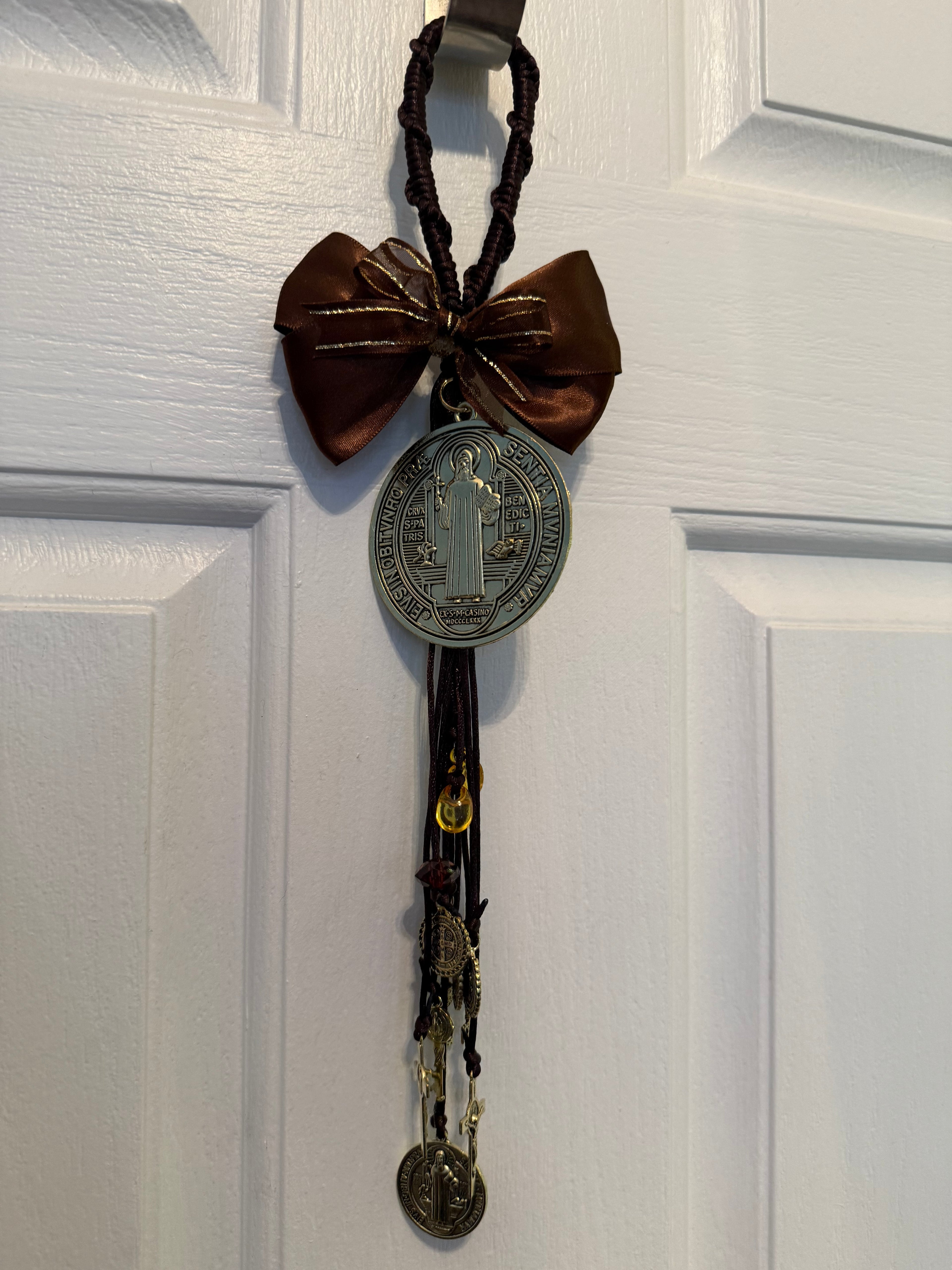 Blessed Saint Benedict Medal – Neutral & Gold (Home Protection)