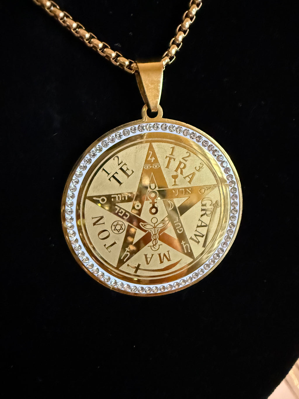 Tetragrammaton Protective Necklace - Gold